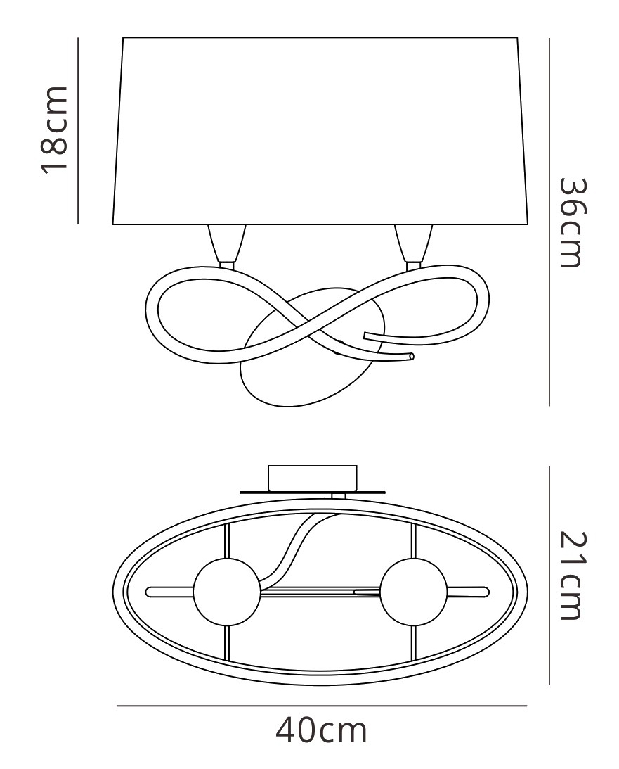 Lua Ash Grey Wall Lights Mantra Armed Wall Lights